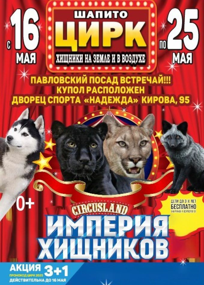 Цирк-шапито «Circusland». Империя хищников, Павловский Посад