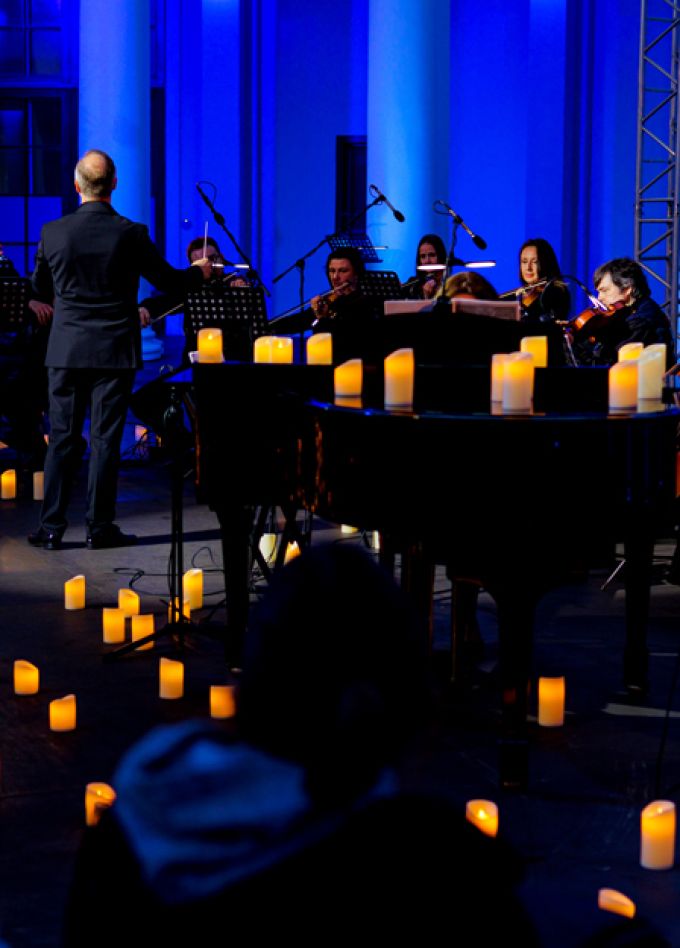 Вивальди. Времена года. Оркестр с роялем при свечах