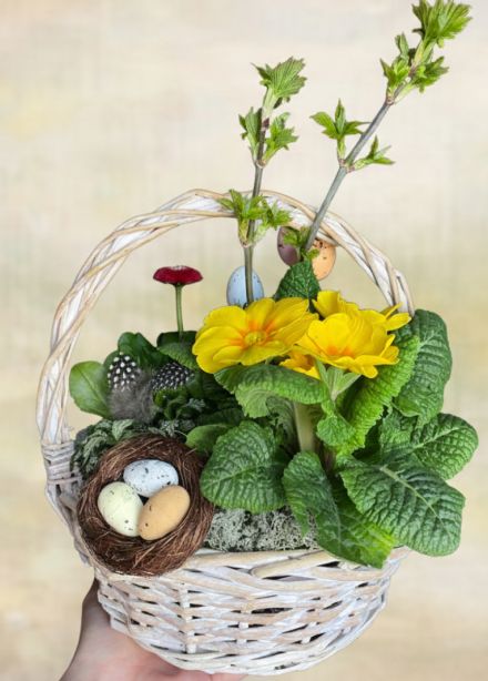 Мастер-класс "Пасхальная композиция из живых цветов"