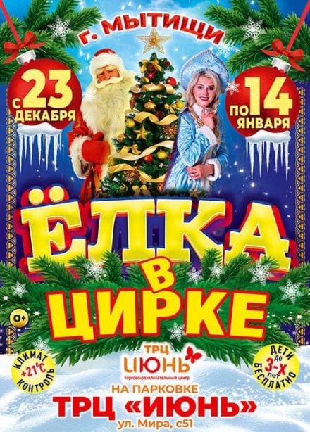 Новогоднее шоу «ЁЛКА в ЦИРКЕ», Мытищи